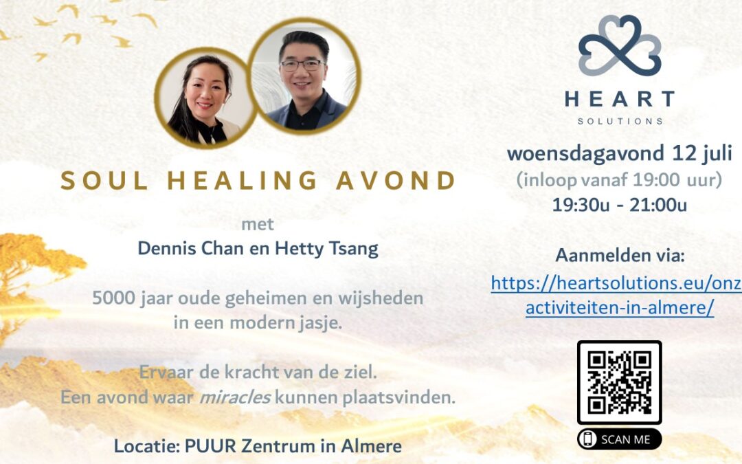 LIVE Soul Healing avond – 12 juli 2023